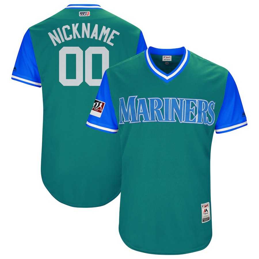 Customized Men's Mariners Green 2018 Players Weekend Stitched Jersey,We sell and wholesale Customized Men's Mariners Green 2018 Players Weekend Stitched Jersey on line form chian!